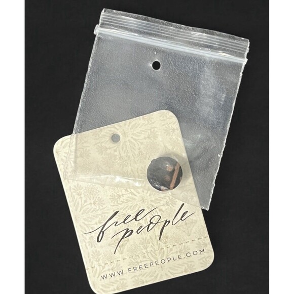 Free People Clarissa Blouse Sheer Juliet Sleeve Black Tan Floral Women’s Medium - Picture 15 of 16